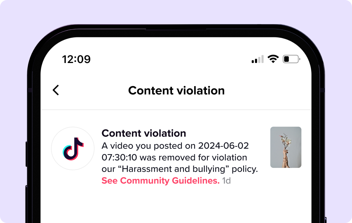 TikTok Shadowban